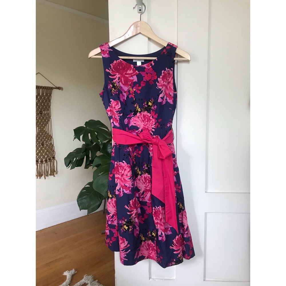 Garnet Hill Floral Cotton Dress